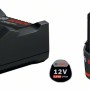 Bosch 2xGBA12V + GAL12V-40 Set 2 acumulatori Li-Ion, 12V, 2Ah + Incarcator rapid de 4Ah