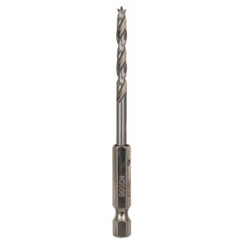 Bosch Burghiu spiral pentru lemn cu tija hexagonala, 1/4", 4x43x88mm