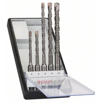 Bosch Set 5 burghie Robust Line pentru gaurire cu percutie, SDS Plus-5, D5-10mm