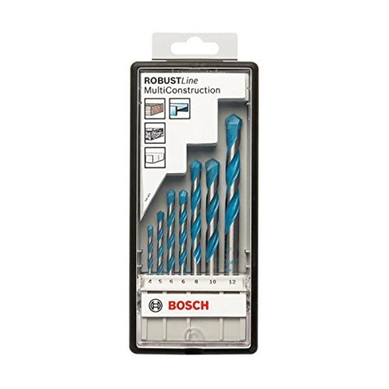 Bosch Set 7 burghie multifunctionale Robust Line CYL-9 MultiConstruction, D4-12mm