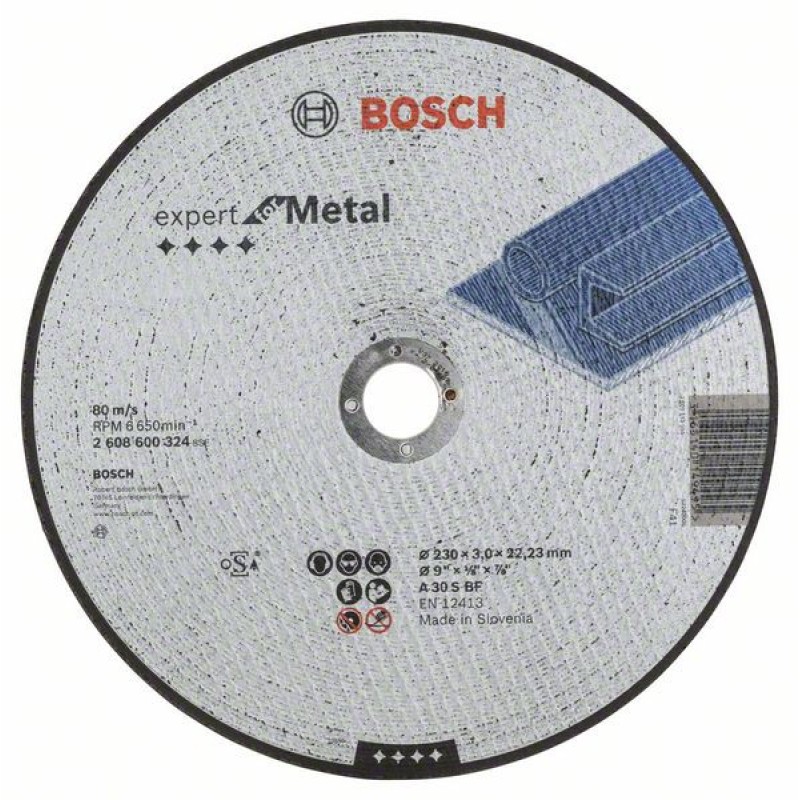 Bosch Disc de taiere drept Expert for Metal A 30 S BF, 230mm, 3.0mm