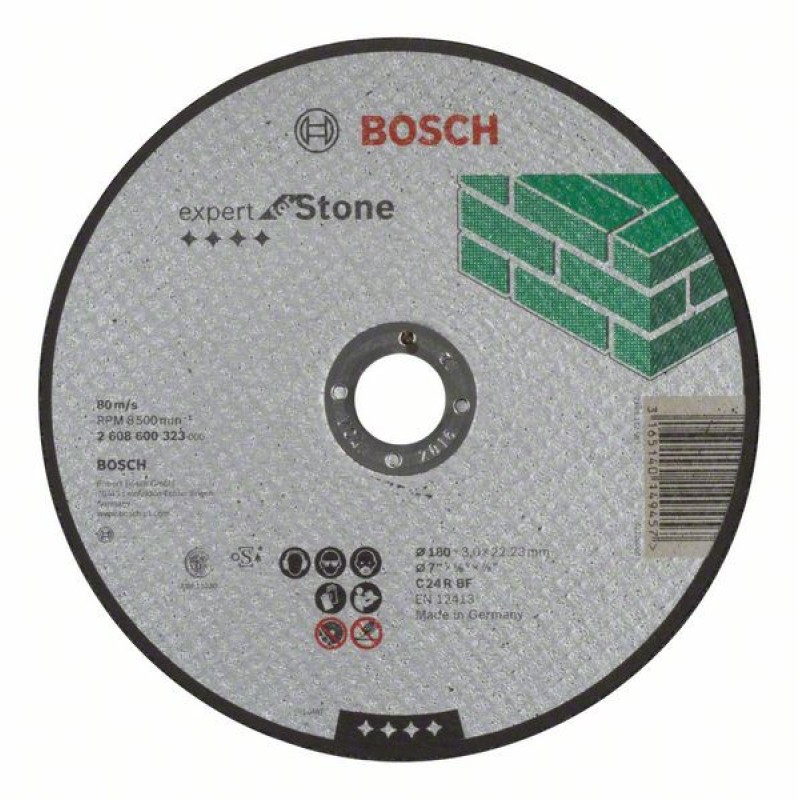 Bosch Disc de taiere drept Expert for Stone C 24 R BF, 180mm, 3.0mm