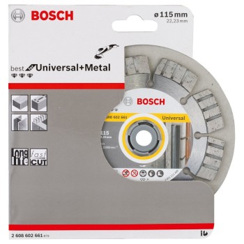 Bosch Disc diamantat Best universal si pentru metal 115x22.23x2.2mm