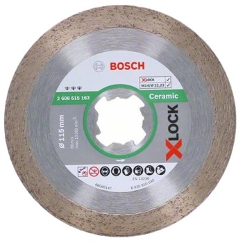 Bosch Disc de taiere diamantat X-LOCK Standard for Ceramic 115x22,23x1,6x7mm