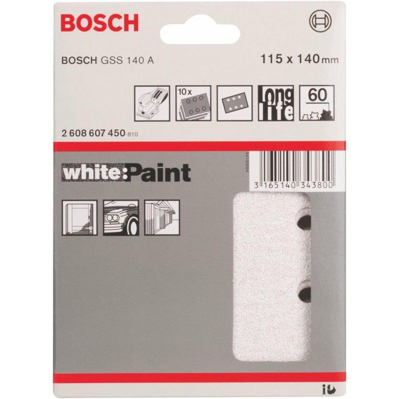 Bosch Foaie abraziva WP 60, 115x140mm, G60