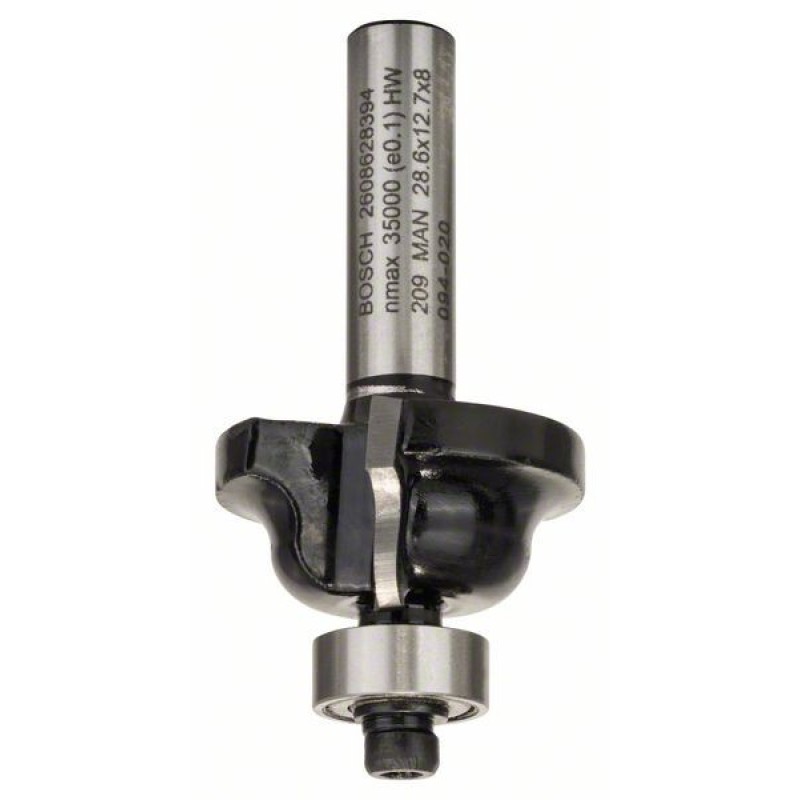 Bosch Freza pentru realizarea muchiilor B, 8mm, R1 4mm, B 8mm, L 12.4mm, G 54mm 8