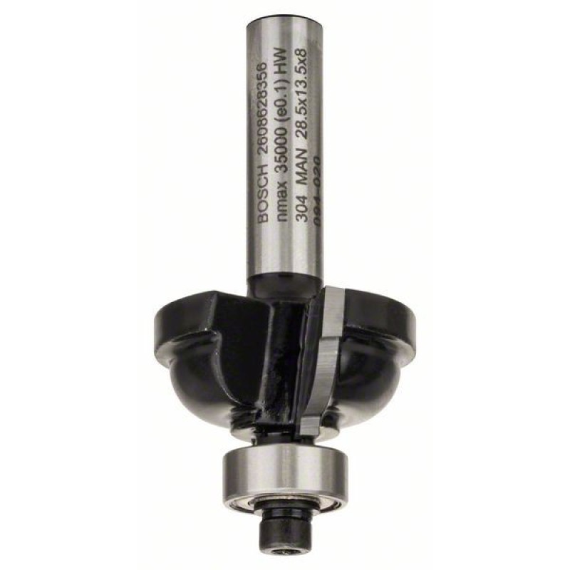 Bosch Freza pentru realizarea muchiilor F, 8mm, R1 6.3mm, D 28.5mm, L 13.2mm, G 54