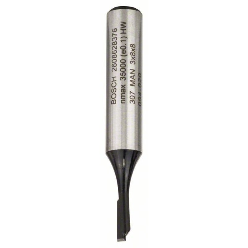 Bosch Freza dreapta, 8mm, D1 3mm, L 8mm, G 51mm 8mm, D1 3mm, L 8mm, G 51mm