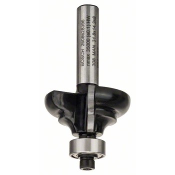 Bosch Freza pentru realizarea muchiilor C, 8mm, R1 4.8mm, B 9.5mm, L 14mm, G 57mm
