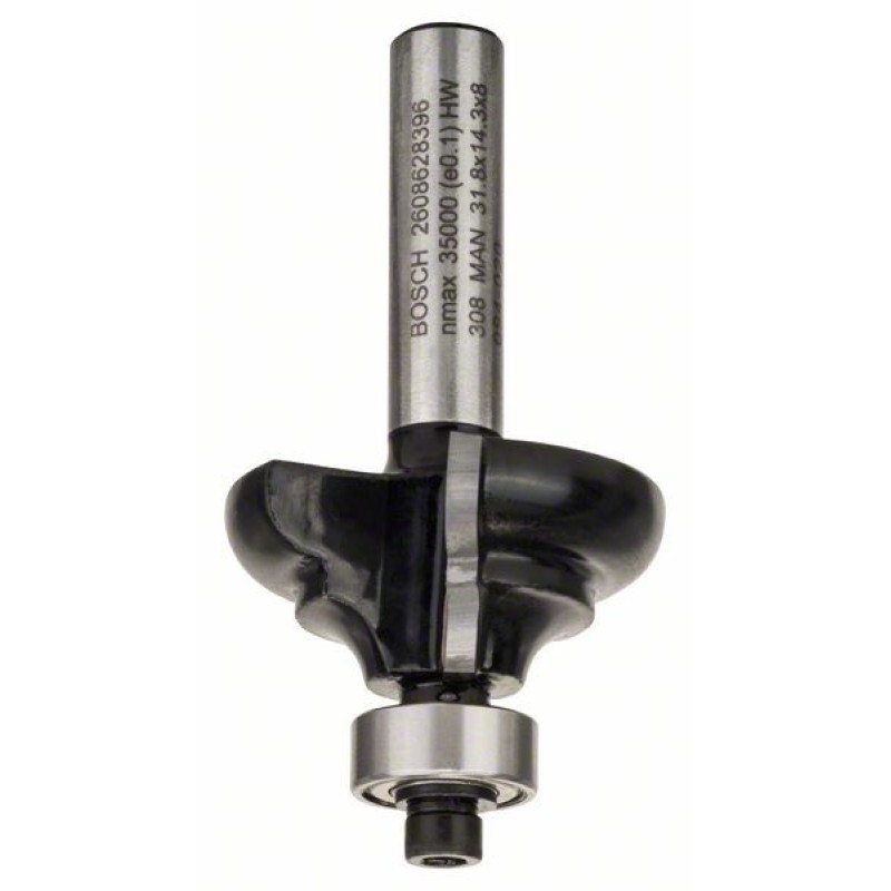 Bosch Freza pentru realizarea muchiilor C, 8mm, R1 4.8mm, B 9.5mm, L 14mm, G 57mm