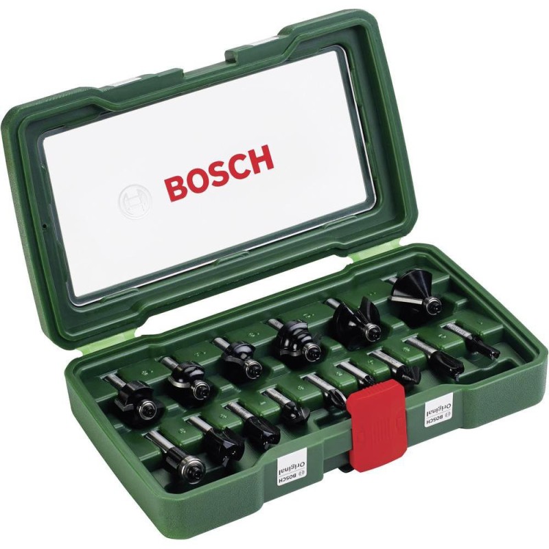 Bosch Set 15 freze HM tija de 8mm