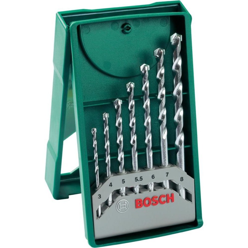 Bosch Set 7 burghie X-Line pentru zidarie, D3-8mm