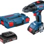 Bosch GSR 18V-50 Masina de gaurit si insurubat cu acumulator, 18V + 2 x Acumulatori GBA 18V 2.0Ah + Incarcator GAL 18V-20 Professional + L-Case