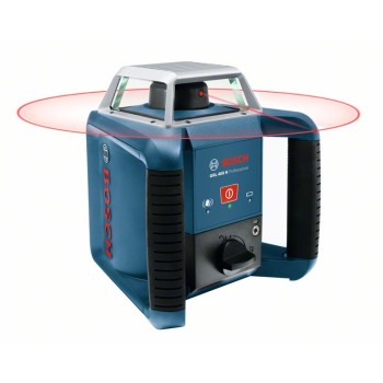 Bosch GRL 400 H Set Nivela laser rotativa, 20m, receptor 400m, precizie 0.08mm/m