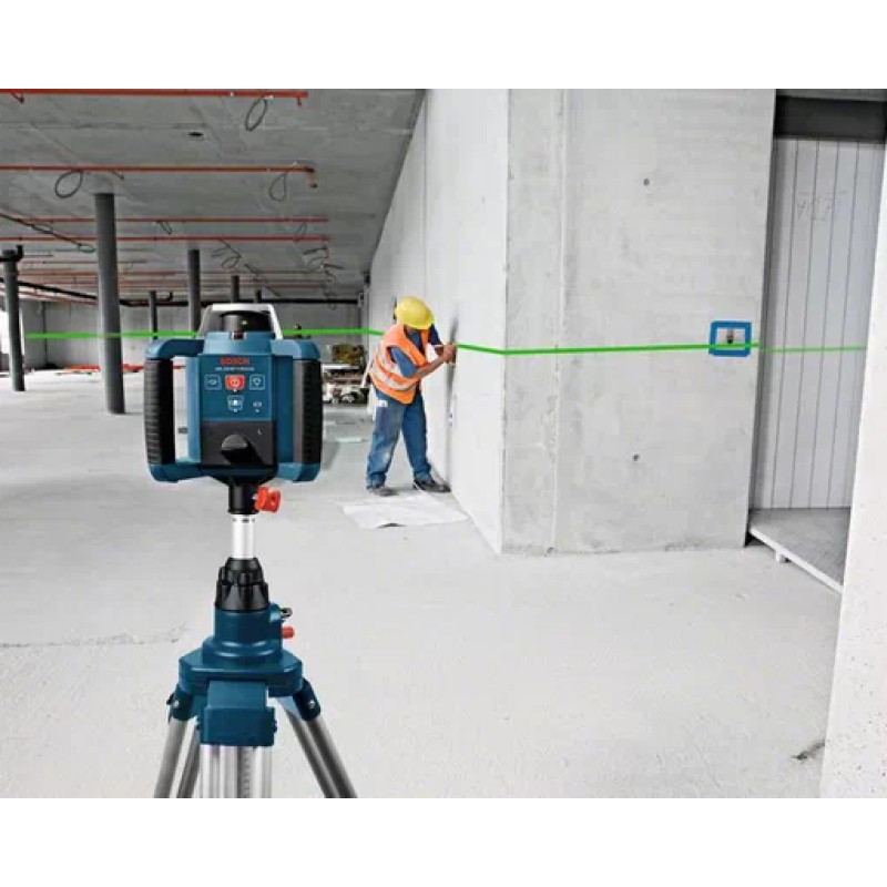 Bosch GRL 300 HVG+LR1+RC1+WM4 nivela laser rotativa, 100m, receptor 300m, precizie 0.1 mm/m