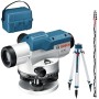 Bosch GOL 32 G + BT160 + GR500 Professional Nivela optica, factor de marire 32x, precizie 1 mm/30 m