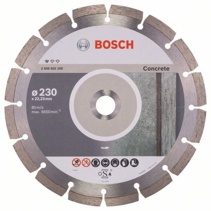 Bosch Disc diamantat Standard for Concrete 230x22.23x20.3mm
