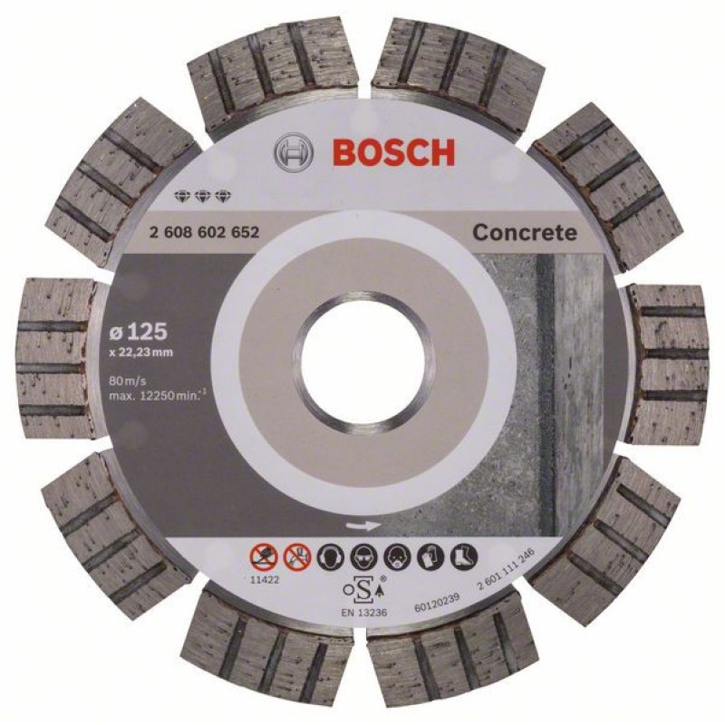 Bosch Disc diamantat Best for Concrete 125x22.23x2.2x12mm