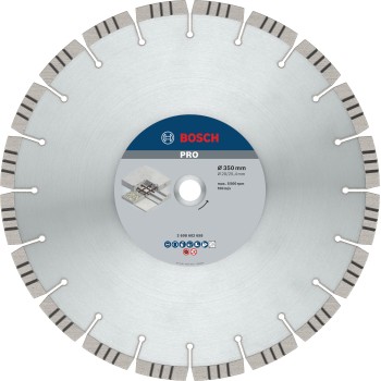 Bosch Disc diamantat Pro Concrete 350x15x3.2mm