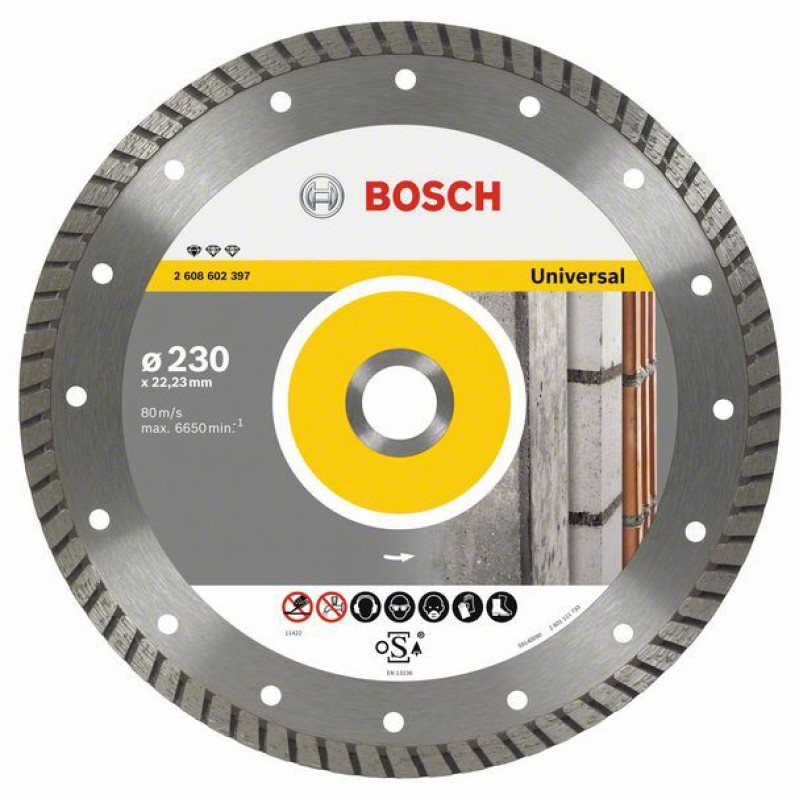 Bosch Disc diamantat Standard for Universal Turbo 125x22,23x2x10mm