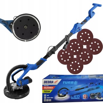 Dedra DED7765 Masina slefuit gips carton 750W, 230V, 225mm