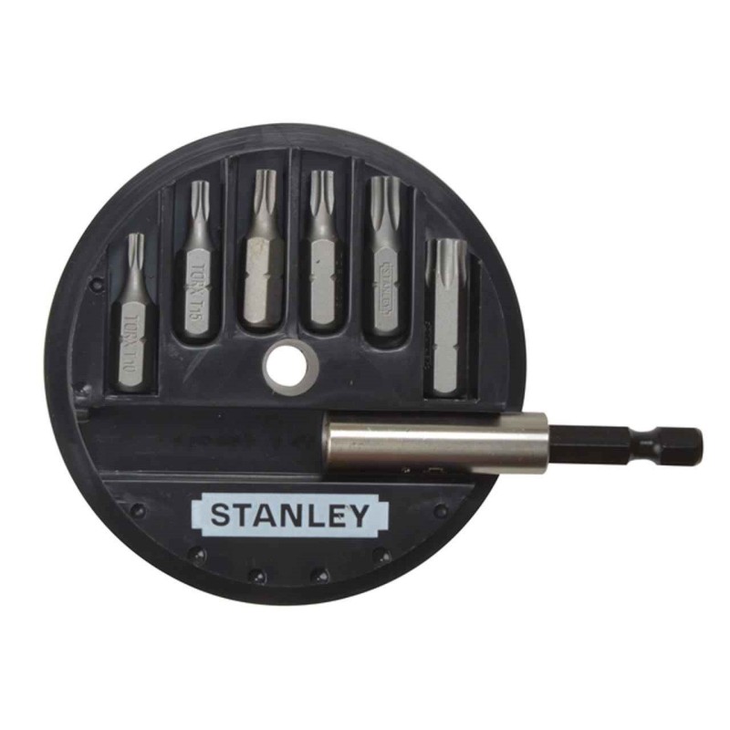 Stanley 1-68-739 Set 7 piese1/4" - Torx: T10, T15, T20, T25, T30, T40 + adaptor magnetic