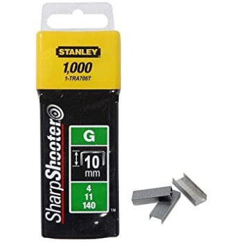 Stanley 1-TRA706T Set 1000 Capse de inalta calitate tip G 4/11/140,  10 mm / 3/8"