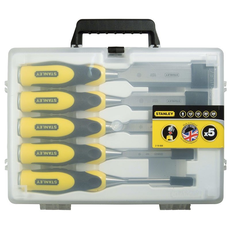 Stanley 2-16-888 Set 5 Dalti pentru lemn Dynagrip, 6/10/15/20/25 mm