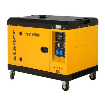 Stager YDE15000T Generator insonorizat 12kVA, 48A, 3000rpm, monofazat, diesel, pornire electrica