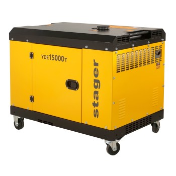 Stager YDE15000T Generator insonorizat 12kVA, 48A, 3000rpm, monofazat, diesel, pornire electrica