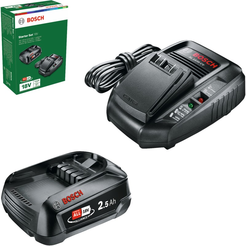 Bosch Set PBA 18V 2.5Ah Acumulator Li-ion + AL 1830CV Incarcator