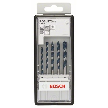Bosch Set 5 burghie Robust Line pentru beton CYL-5, D4-8mm