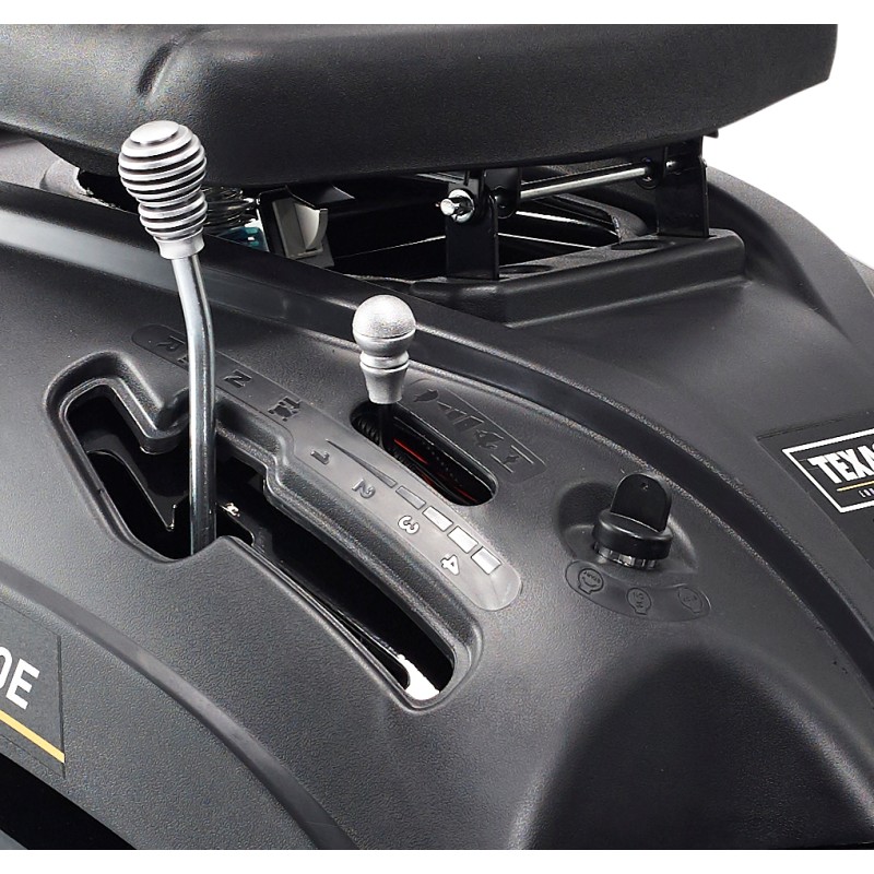 Texas Rider 6110E tractoras pentru tuns gazonul 2 in 1, 6.4CP, benzina, latime de taiere 610mm, inaltime taiere 35-75mm, sac colector 150l, pornire electrica