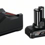 Bosch 2xGBA12V + GAL12V-40 Set 2 acumulatori Li-Ion, 12V, 6Ah + Incarcator rapid de 4Ah