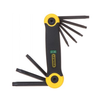 Stanley 2-69-266 Set 8 Chei Torx pliabile in carcasa T9/10/15/20/25/27/30/40