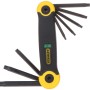 Stanley 2-69-266 Set 8 Chei Torx pliabile in carcasa T9/10/15/20/25/27/30/40