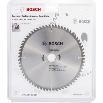 Bosch Panza ferastrau circular Eco pentru Aluminiu, 230x30x3mm, 64T