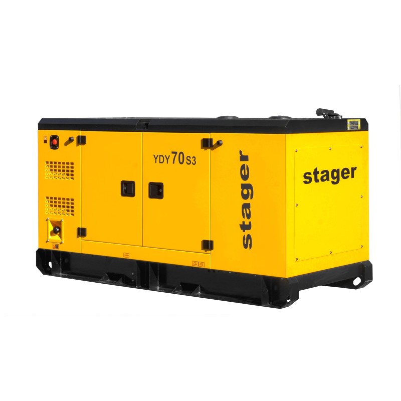 Stager YDY70S3 Generator insonorizat 70kVA, 89A, 1500rpm, trifazat, diesel