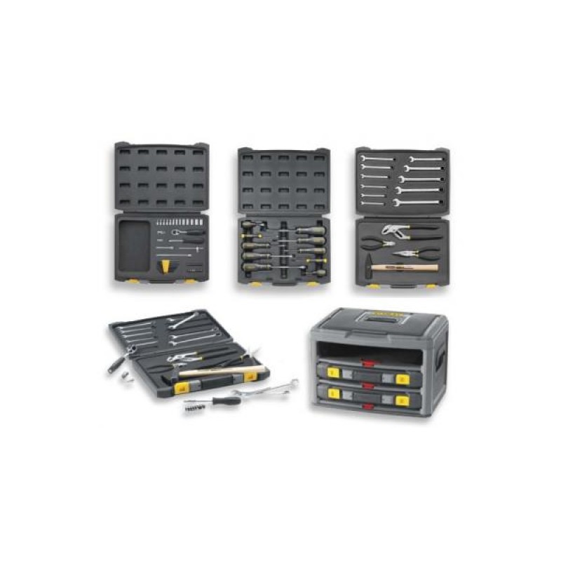 Stanley 2-99-055 Cutie cu 3 sertare echipata cu 70 scule