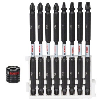 Bosch Set 8 biti duble Impact Control 110 mm, mixt + manson magnetic