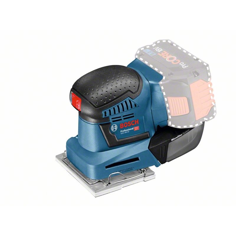 Bosch GSS 18V-10 (solo) Slefuitor cu vibratii Li-Ion, fara acumulator in set