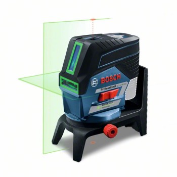 Bosch GCL 2-50 CG + RM 2 + BM 3 (solo) Nivela laser verde cu linii (20 m) cu Bluetooth + Suport professional + Clema pentru tavan + L-Boxx