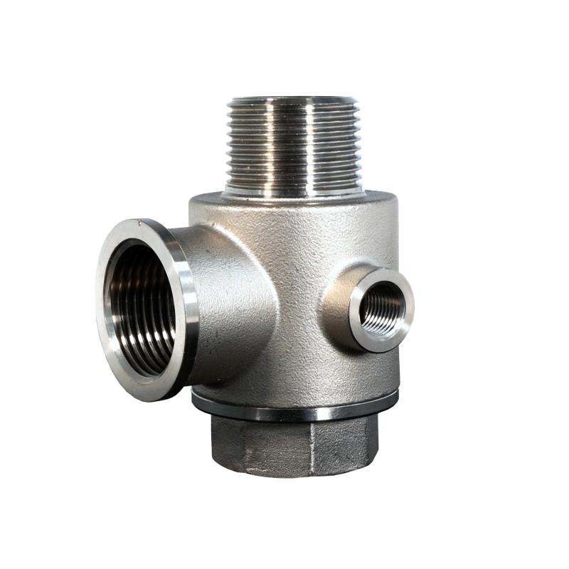 ProGARDEN Racord hidrofor cu supapa de sens,  5 cai, FE1"xFI1"xFI1"xFI1/4"xFI1/4", inox