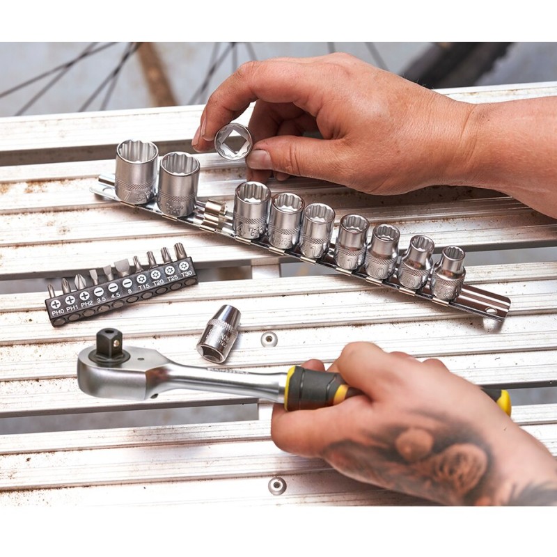 Stanley FMMT82680-0 Set clichet 120 dinti + biti 3/8"