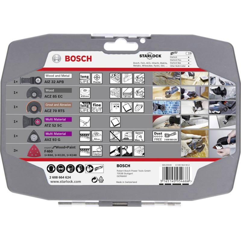 Bosch Set 5 accesorii ferastrau pentru renovare StarLock RB
