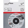 Bosch Set 2 discuri slefuire Expert Inox, 76x4x10mm pentru GWS 12V-76
