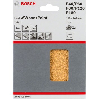 Bosch Set 10 foi 115x140mm, mixt