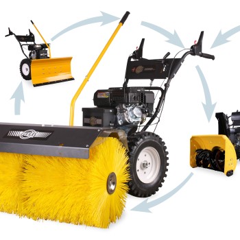 Texas Combi 800TG basis utilaj multifunctional pentru tuns gazon, freza zapada, matura rotativa, 5CP, 4+1, benzina, la sfoara