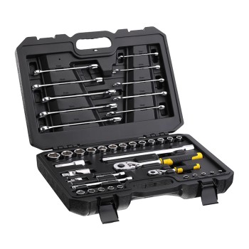 Stanley STMT82832-1 Set tubulare  1/4"+1/2"+ chei - 41 piese