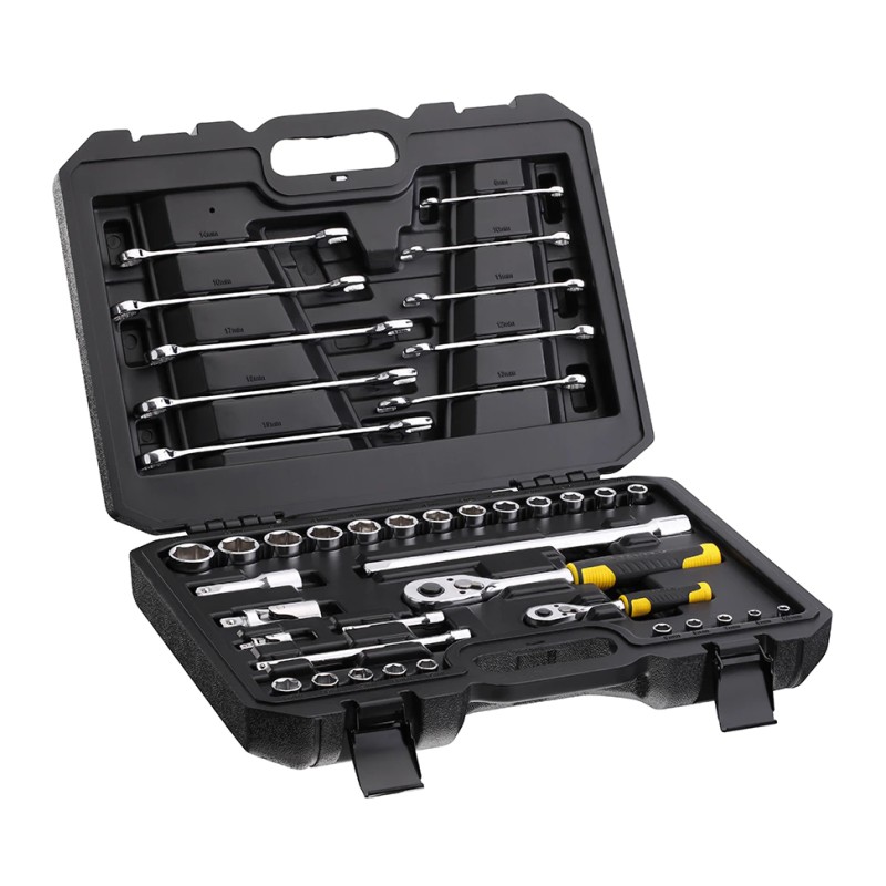 Stanley STMT82832-1 Set tubulare  1/4"+1/2"+ chei - 41 piese